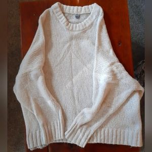 Aerie Cream Chunky Knit Sweater
